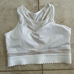 Zyia white star mesh bra